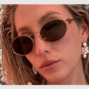 MIU MIU OVAL SUNGLASSES, 54MM